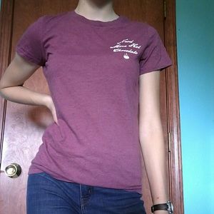 Purple maroon color tee